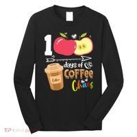 100 Days Of Coffee Chaos 100th Day Of School Long Sleeve Shirt thumb 0