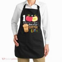 100 Days Of Coffee Chaos 100th Day Of School Apron thumb 2