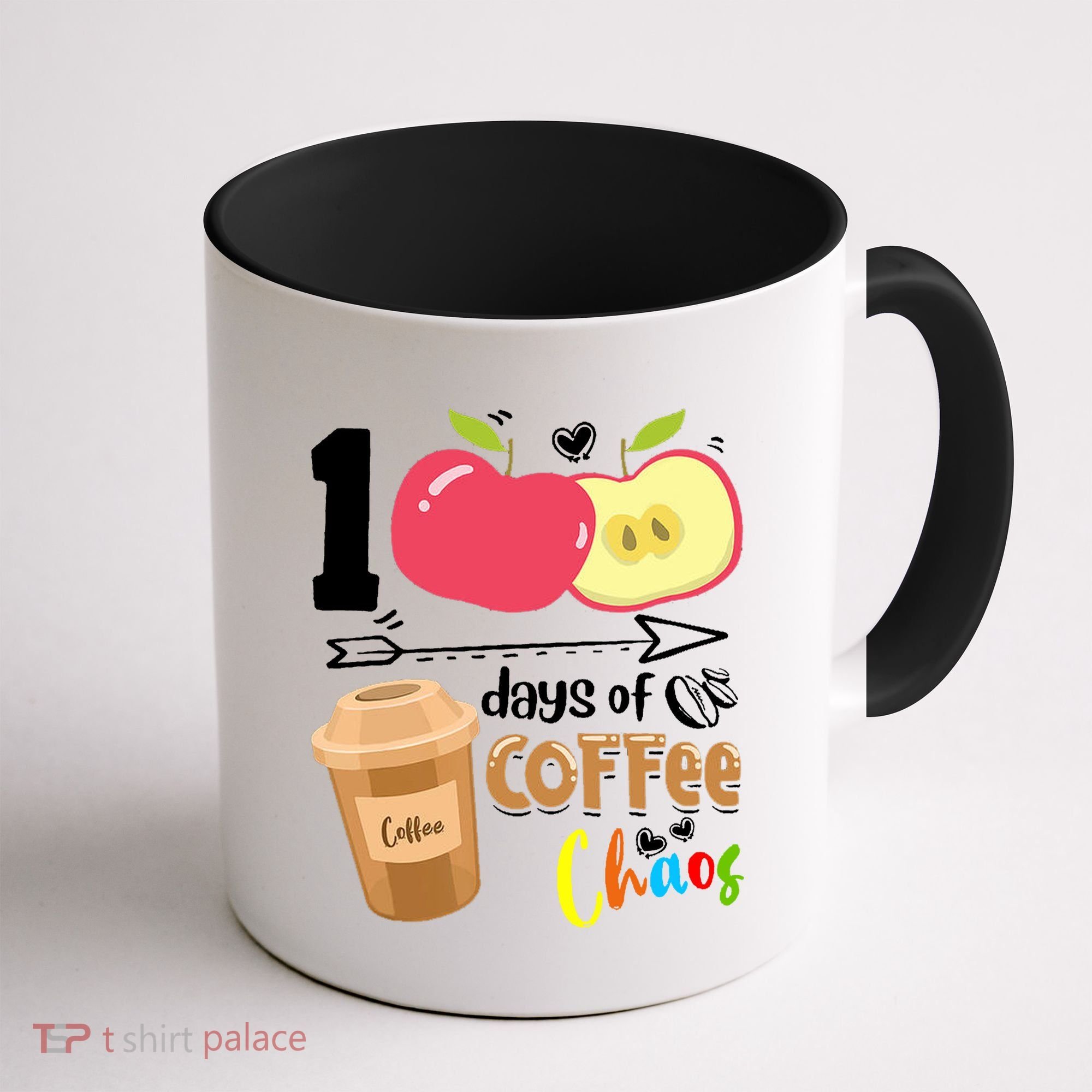 100 Days Of Coffee Chaos 100th Day Of School Coffee Mug