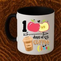 100 Days Of Coffee Chaos 100th Day Of School Coffee Mug thumb 2