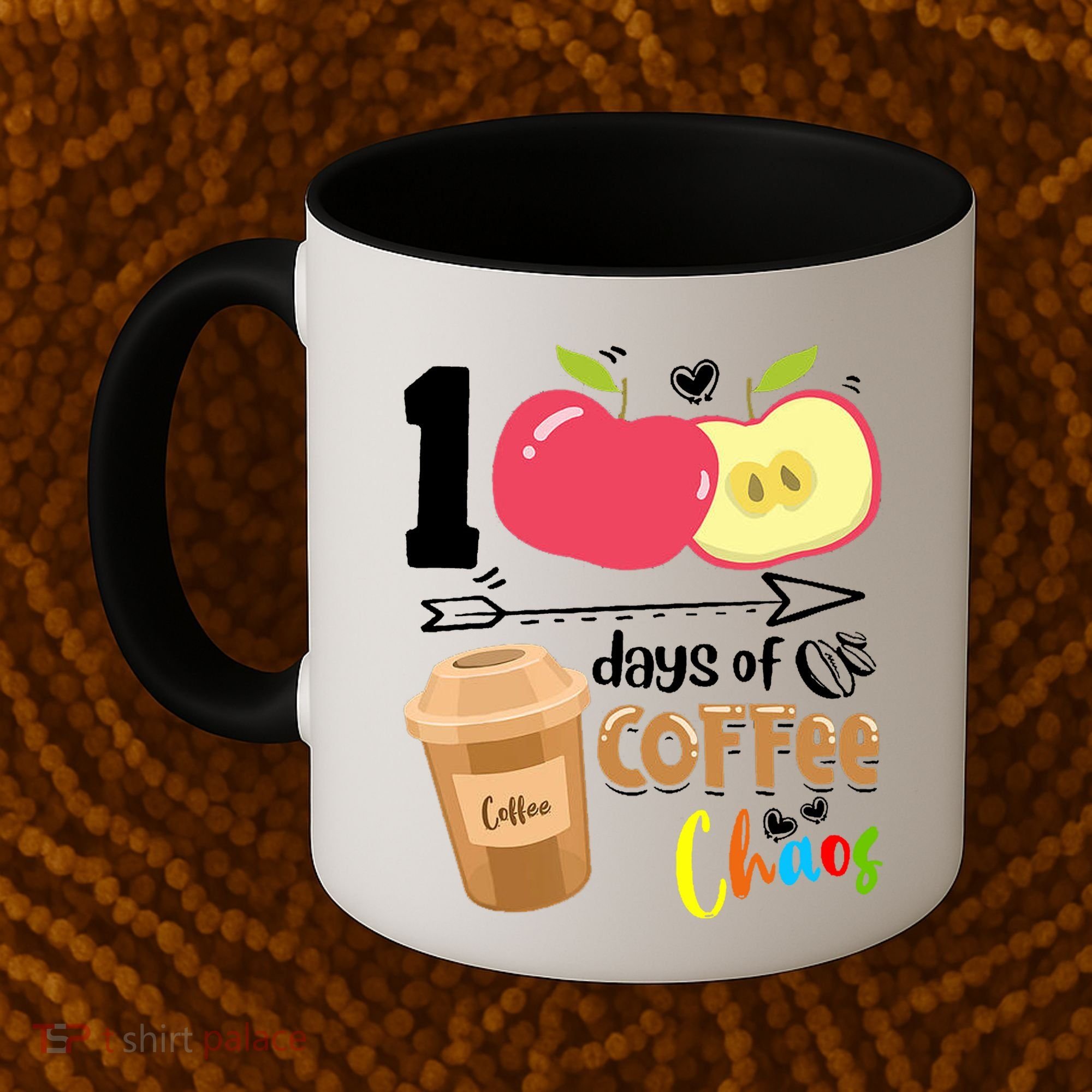 100 Days Of Coffee Chaos 100th Day Of School Coffee Mug