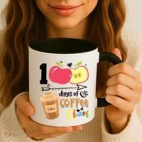 100 Days Of Coffee Chaos 100th Day Of School Coffee Mug thumb 3