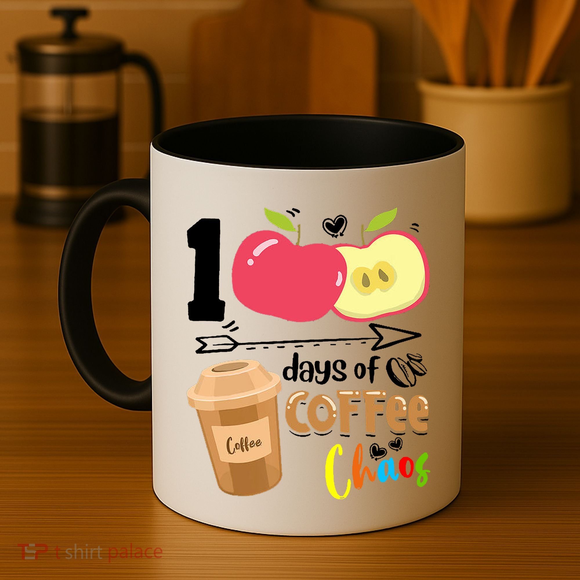 100 Days Of Coffee Chaos 100th Day Of School Coffee Mug