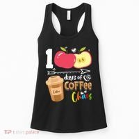 100 Days Of Coffee Chaos 100th Day Of School Women's Tank Top thumb 0
