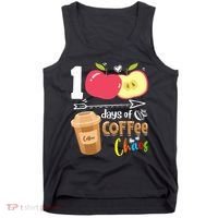 100 Days Of Coffee Chaos 100th Day Of School Tank Top thumb 0