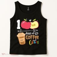 100 Days Of Coffee Chaos 100th Day Of School Tank Top thumb 2