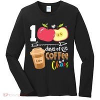 100 Days Of Coffee Chaos 100th Day Of School Women's Long Sleeve Shirt thumb 0