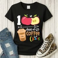 100 Days Of Coffee Chaos 100th Day Of School Women's T-Shirt thumb 3