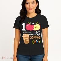 100 Days Of Coffee Chaos 100th Day Of School Women's T-Shirt thumb 4