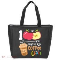 100 Days Of Coffee Chaos 100th Day Of School Tote Bag thumb 0