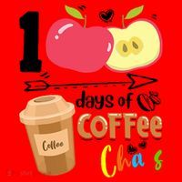 100 Days Of Coffee Chaos 100th Day Of School Santa Hat thumb 1