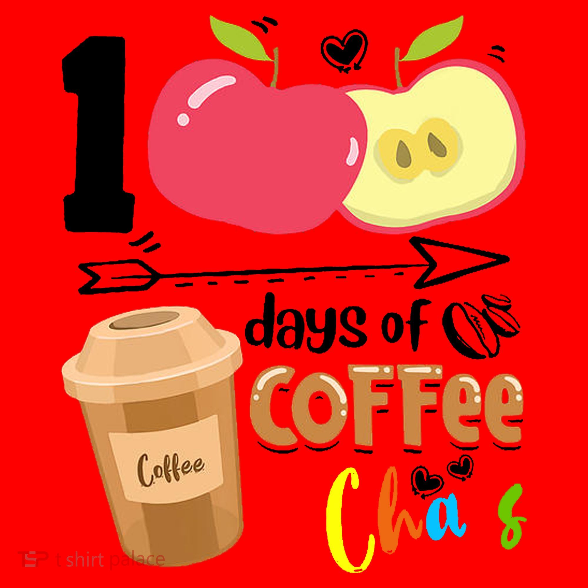100 Days Of Coffee Chaos 100th Day Of School Santa Hat