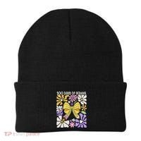 100 Days Of School Coquette Teacher 100th Day Groovy Boho Beanie thumb 0