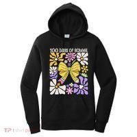 100 Days Of School Coquette Teacher 100th Day Groovy Boho Women's Hoodie thumb 0