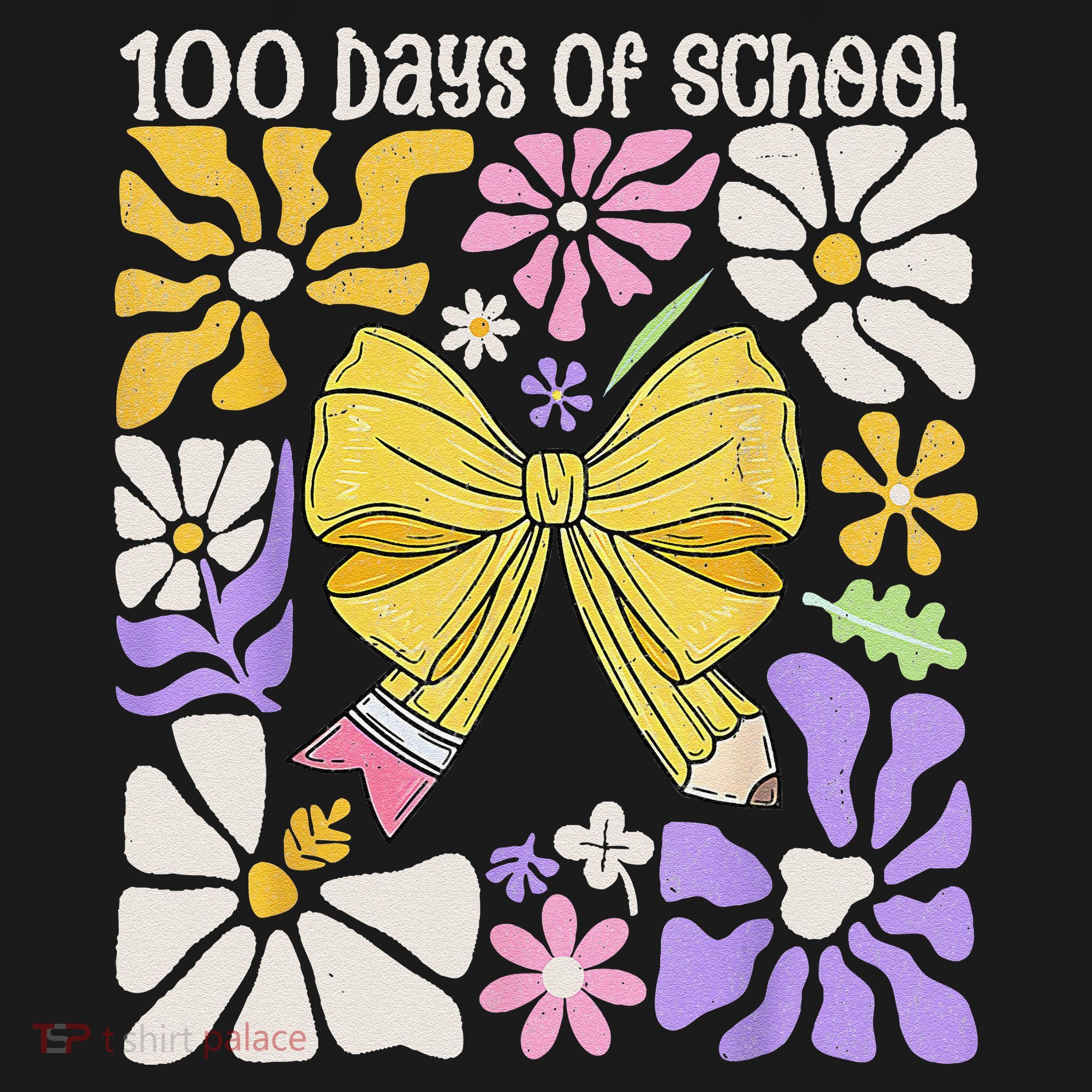 100 Days Of School Coquette Teacher 100th Day Groovy Boho Women's Hoodie