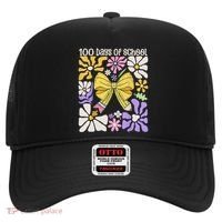 100 Days Of School Coquette Teacher 100th Day Groovy Boho Hat thumb 0