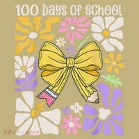 100 Days Of School Coquette Teacher 100th Day Groovy Boho Mousepad thumb 1