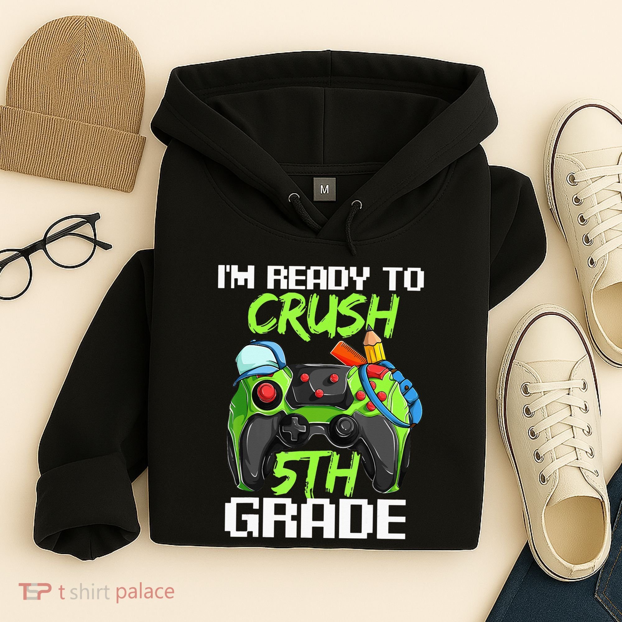 1St Day Of Fifth Grade  Ready To Crush 5Th Grade Hoodie