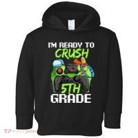 1St Day Of Fifth Grade  Ready To Crush 5Th Grade Toddler Hoodie thumb 0