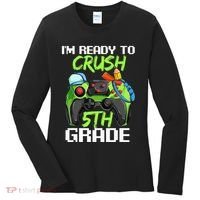 1St Day Of Fifth Grade  Ready To Crush 5Th Grade Women's Long Sleeve Shirt thumb 0