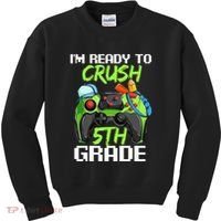 1St Day Of Fifth Grade  Ready To Crush 5Th Grade Kids Sweatshirt thumb 0