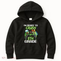 1St Day Of Fifth Grade  Ready To Crush 5Th Grade Kids Hoodie thumb 0