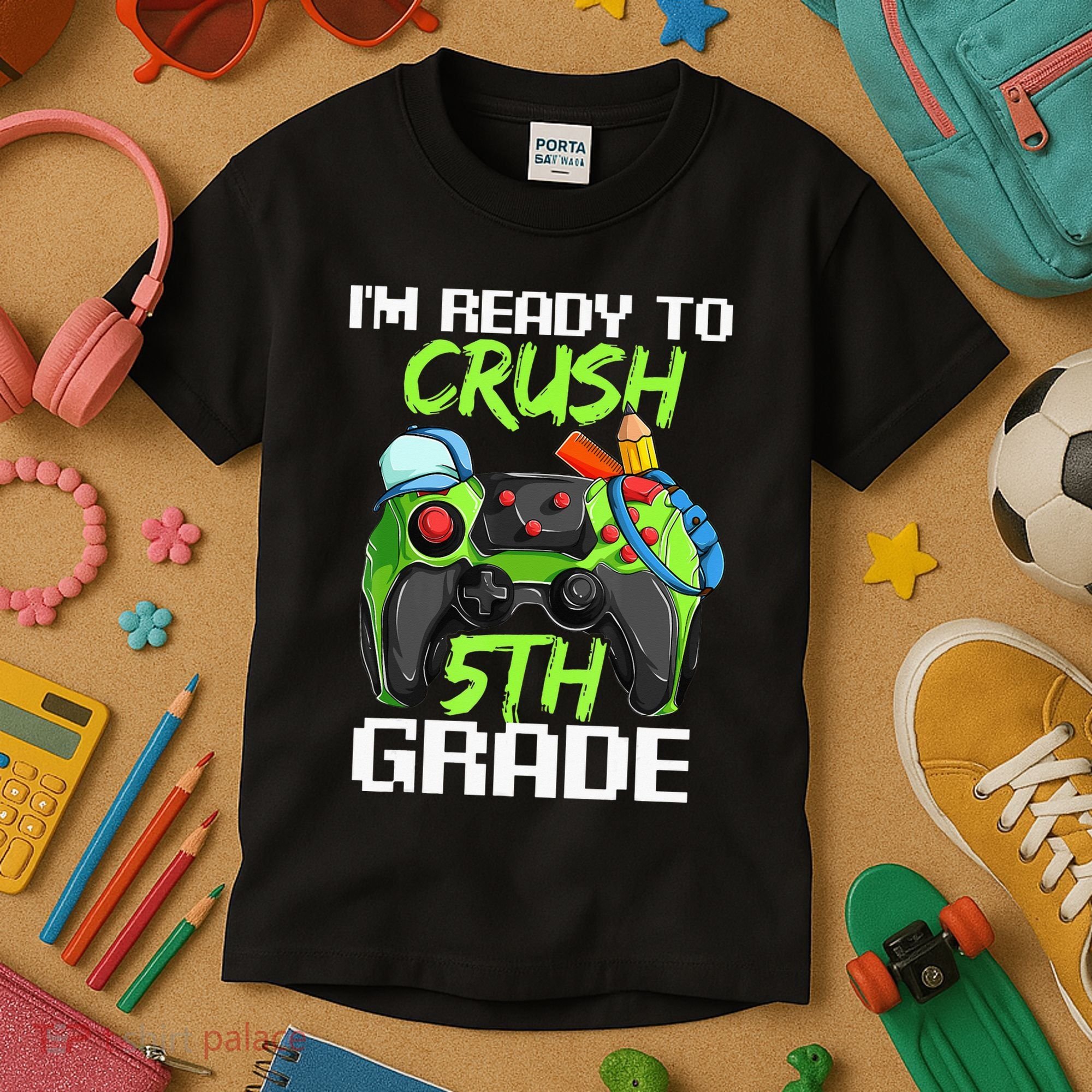 1St Day Of Fifth Grade  Ready To Crush 5Th Grade Kids T-Shirt