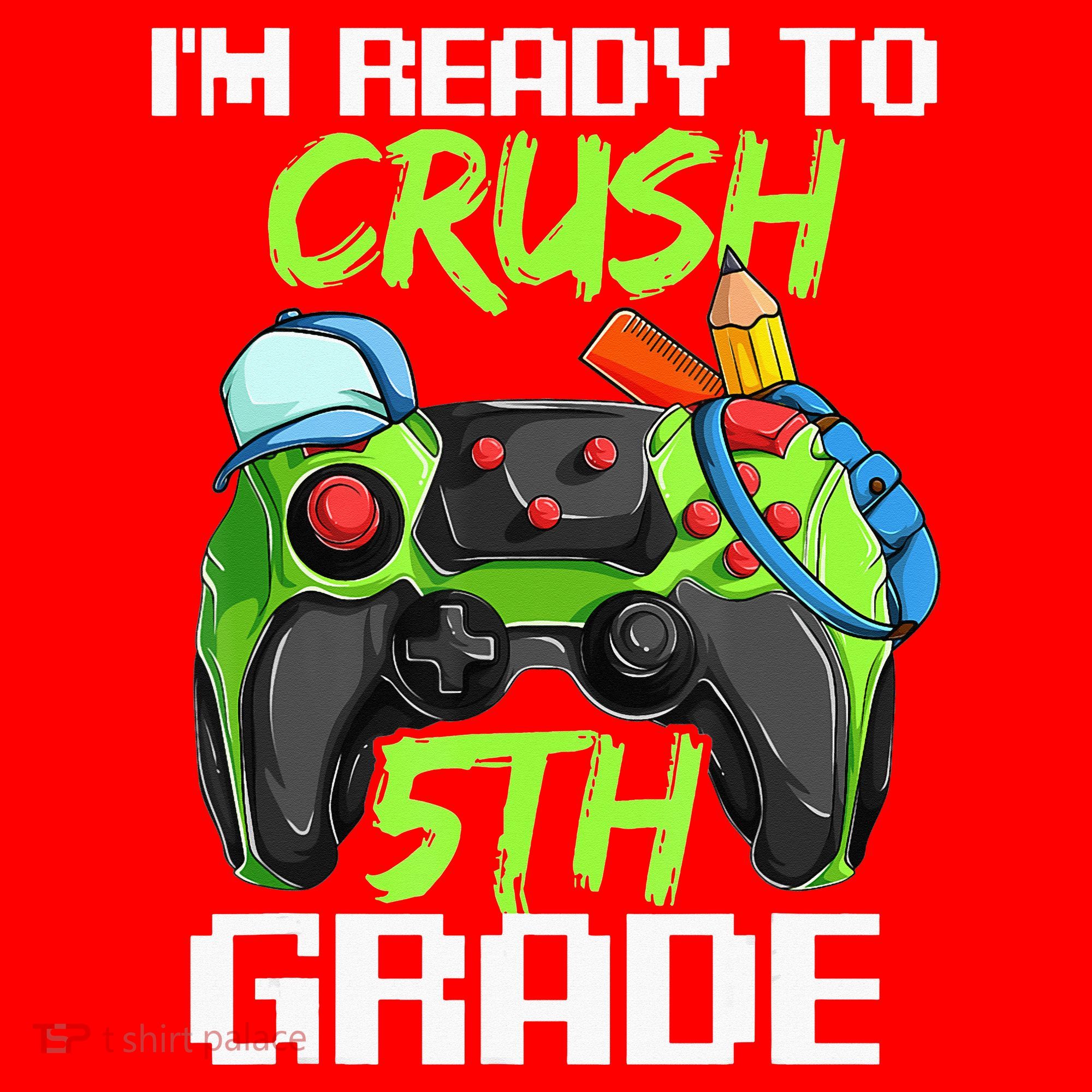 1St Day Of Fifth Grade  Ready To Crush 5Th Grade Santa Hat