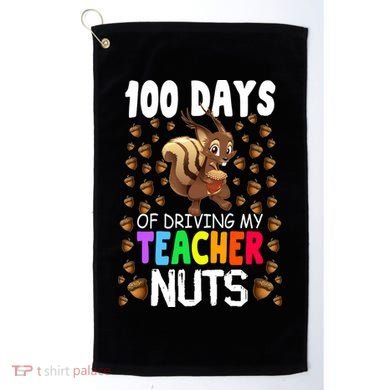 100 Days Of School Golf Towel