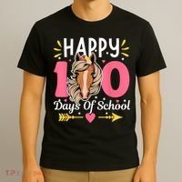 100 Days Of School Horse 100th Day Smarter Teacher T-Shirt thumb 3