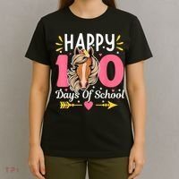 100 Days Of School Horse 100th Day Smarter Teacher T-Shirt thumb 4