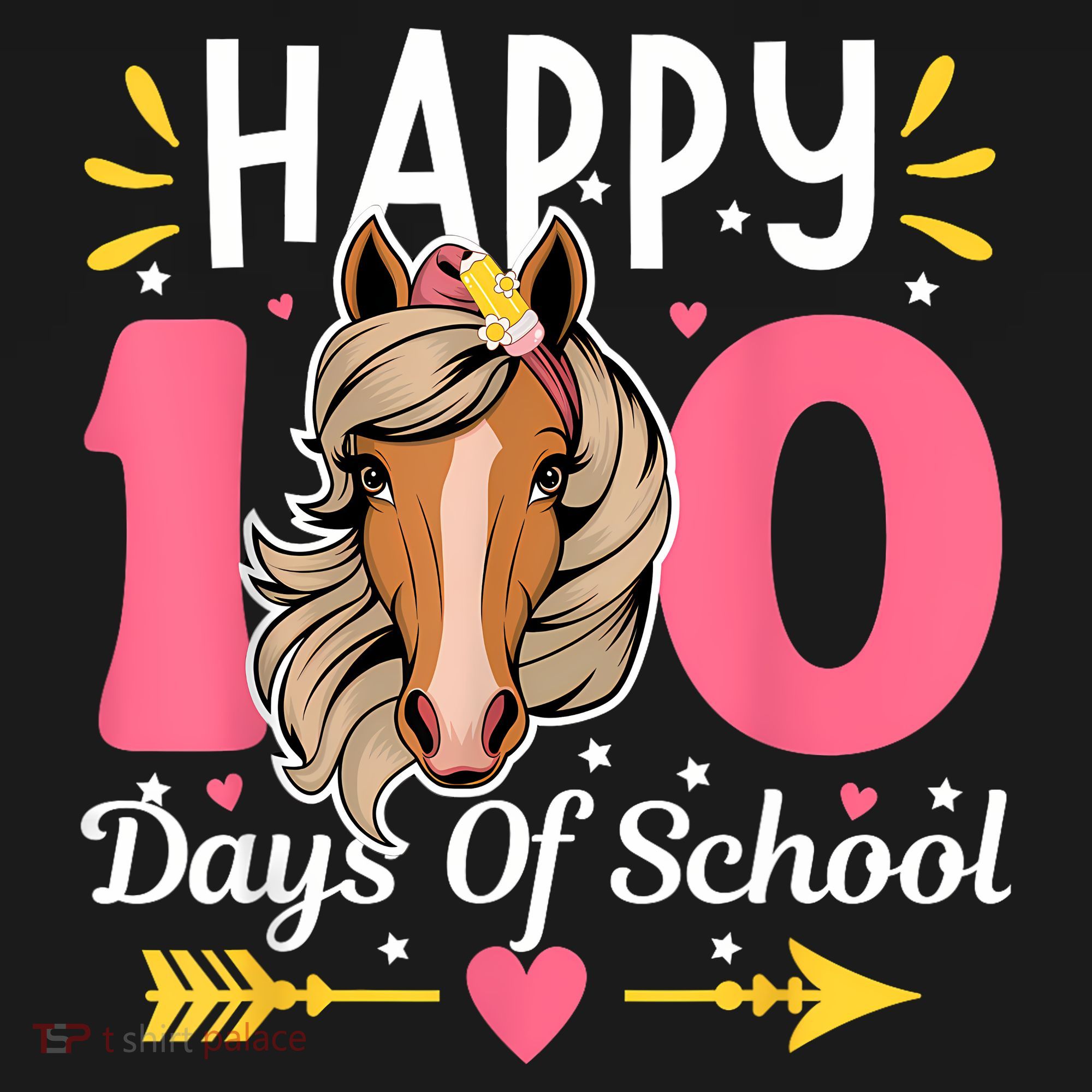 100 Days Of School Horse 100th Day Smarter Teacher Women's Hoodie