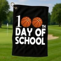 100th Days Of School Golf Towel thumb 1