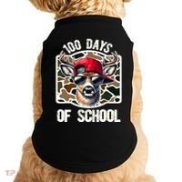 100 Days Of School Deer Hunting Deer Camo Hunter Doggie Tank thumb 0