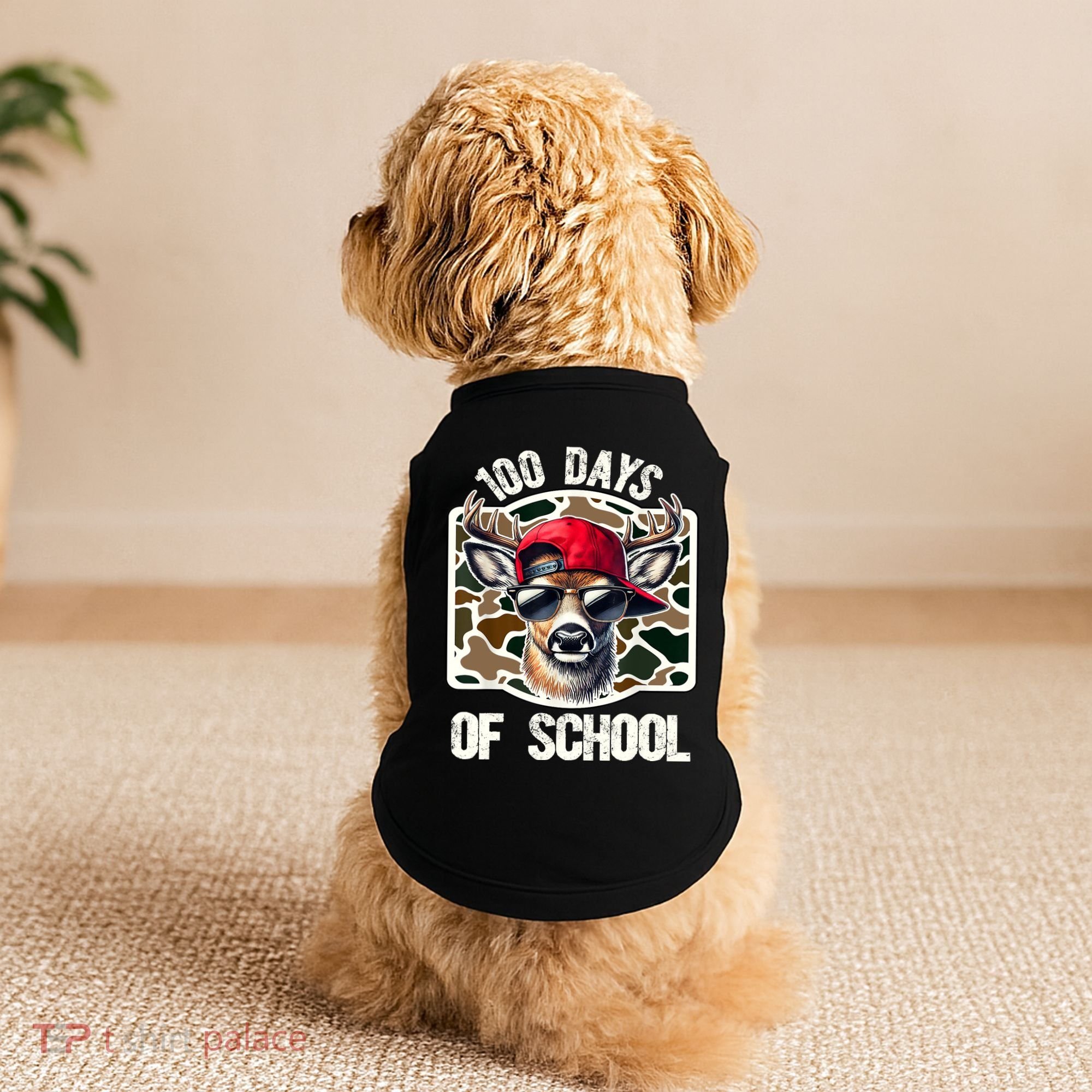 100 Days Of School Deer Hunting Deer Camo Hunter Doggie Tank