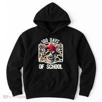 100 Days Of School Deer Hunting Deer Camo Hunter Hoodie thumb 0