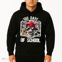 100 Days Of School Deer Hunting Deer Camo Hunter Hoodie thumb 2