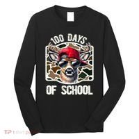 100 Days Of School Deer Hunting Deer Camo Hunter Long Sleeve Shirt thumb 0