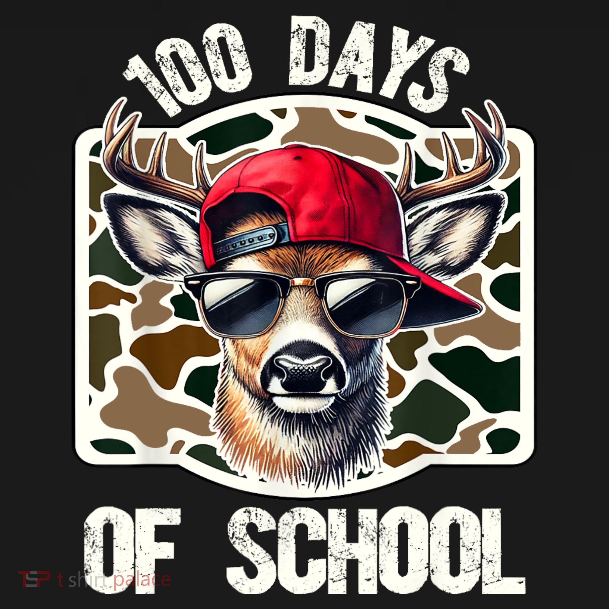 100 Days Of School Deer Hunting Deer Camo Hunter Apron