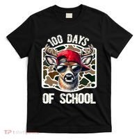 100 Days Of School Deer Hunting Deer Camo Hunter T-Shirt thumb 0