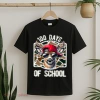 100 Days Of School Deer Hunting Deer Camo Hunter T-Shirt thumb 2
