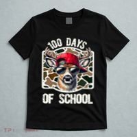 100 Days Of School Deer Hunting Deer Camo Hunter T-Shirt thumb 5