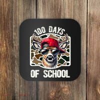 100 Days Of School Deer Hunting Deer Camo Hunter Coaster thumb 0