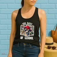 100 Days Of School Deer Hunting Deer Camo Hunter Women's Tank Top thumb 2