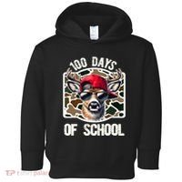 100 Days Of School Deer Hunting Deer Camo Hunter Toddler Hoodie thumb 0
