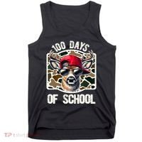 100 Days Of School Deer Hunting Deer Camo Hunter Tank Top thumb 0