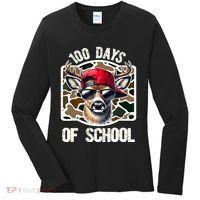 100 Days Of School Deer Hunting Deer Camo Hunter Women's Long Sleeve Shirt thumb 0