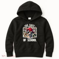 100 Days Of School Deer Hunting Deer Camo Hunter Kids Hoodie thumb 0