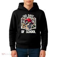 100 Days Of School Deer Hunting Deer Camo Hunter Kids Hoodie thumb 4