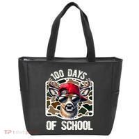 100 Days Of School Deer Hunting Deer Camo Hunter Tote Bag thumb 0